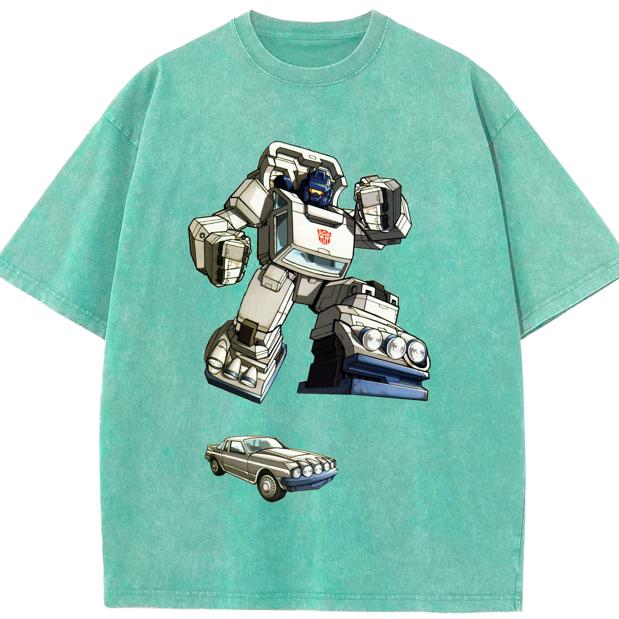 （画像用）  綿100% ヴィンテージ風 半袖Tシャツ（フロントプリント）